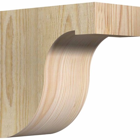 Ekena Millwork Del Monte Rough Sawn Corbel, Douglas Fir, 4"W x 8"D x 8"H COR04X08X08DEL00RDF